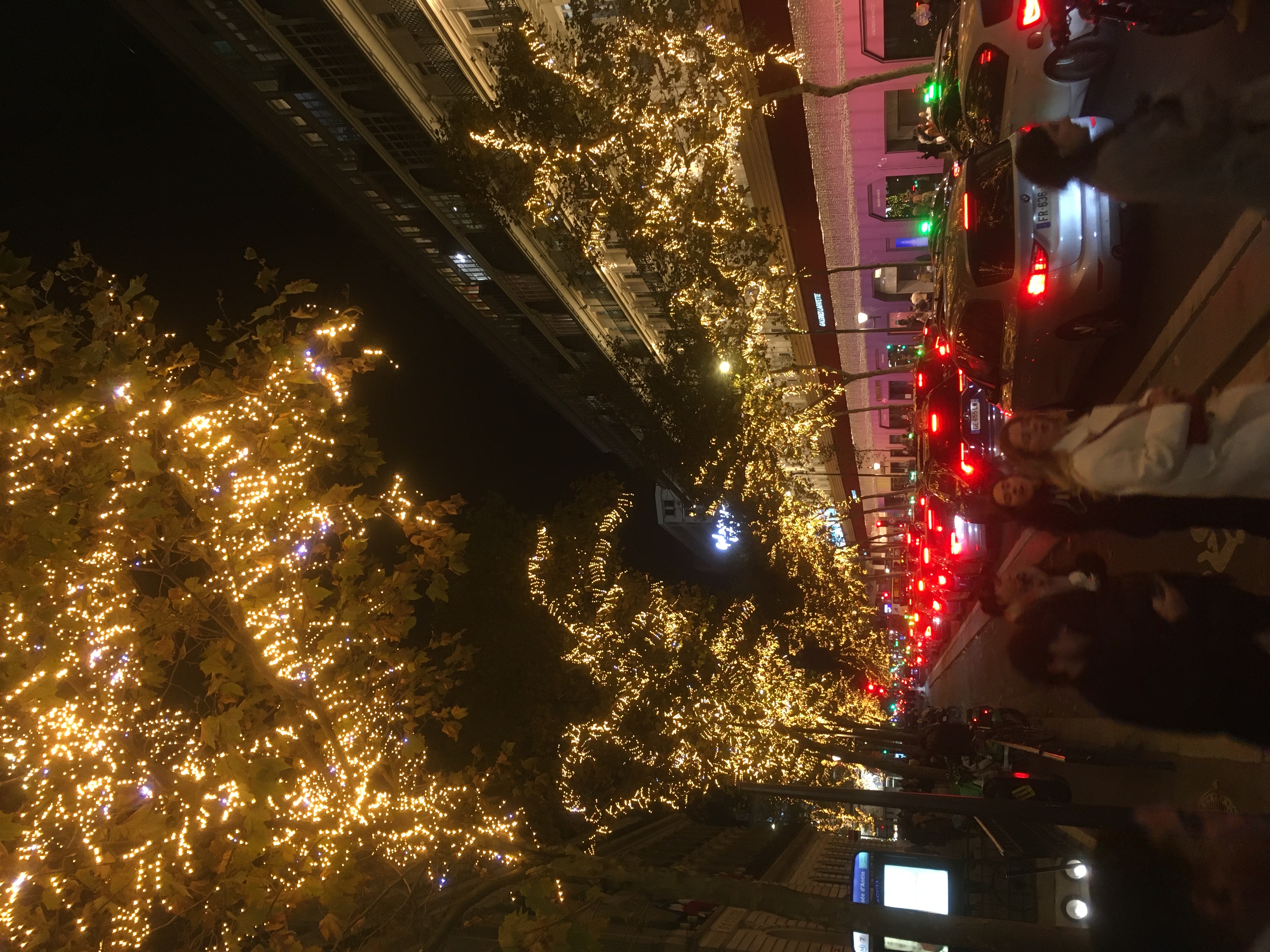 Holiday lights in the 9th arrondissement 