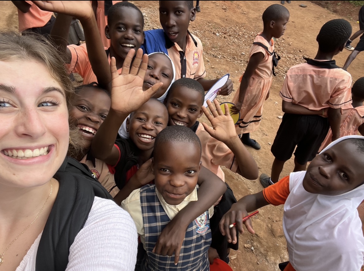 The children I visited at my student's school.